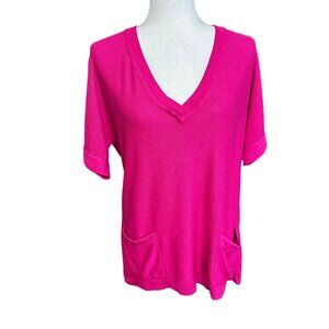 Chico's Pink V-Neck Sweater